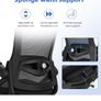 Office Chair Ergonomic Desk Chair, With Adjustable Armrests and Lumbar Support, Height Adjustable, Mesh Computer Chair for Home/Office, Black Image 7