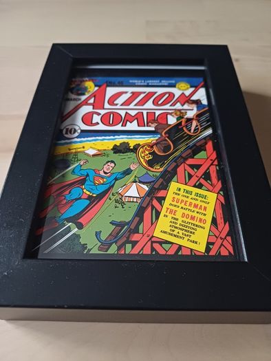 Action Comics Superman Cover Print Standing Picture Frames 12x17cm