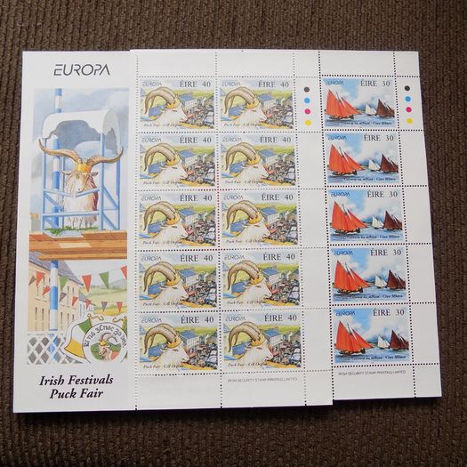 Irish 1998 Europa Festival Stamp sheets.MNH.