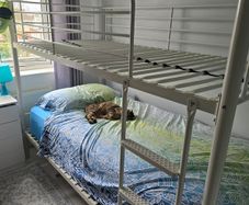 Metal double bed