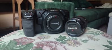 Blackmagic Pocket Cinema Camera 4k (BMPCC4K) + Lumix GX  12-35mm Lens