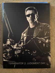 Terminator 2 Judgment Day Displate Metal Movie Poster