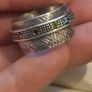 Heavy 925 Sterling Silver Multi Gemstone Ring Image 6