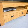 solid oak bookcase and tv unit Image 2