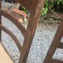 Set of 5 Solid Vintage Wooden Ladder Back Dining Chairs Image 2