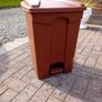 Brown Rubbermaid bin with step on pedal Image 2