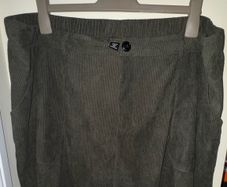 Shein Francila Army Green Corduroy Pocket Skirt
