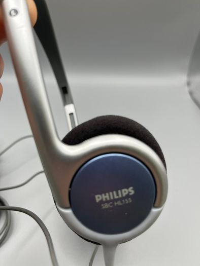 Philips HL155 6 M Cabled Headphones - Lightweight - Tested Working