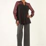 Embellished Sequin Stretch Blouse Image 2