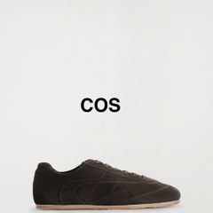 COS suede trainers dark brown/dark chocolate colour