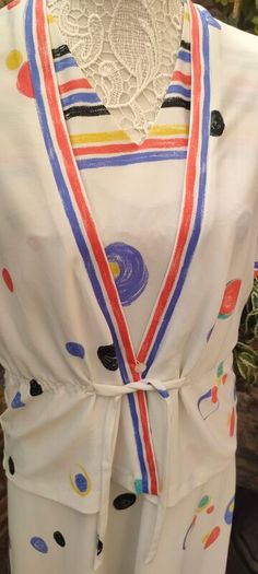 Vintage 70s 80s matching dress and jacket small medium
