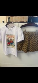 GG girl top and skirt 4T