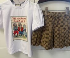 GG girl top and skirt 4T