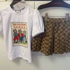 GG girl top and skirt 4T