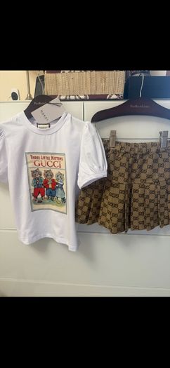 GG girl top and skirt 4T