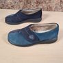 womens HOTTER WRAP slippers faux fur lined suede slipper Size UK 3 EU 36 navy blue Image 8