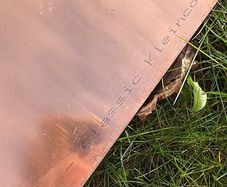 Copper sheet cut to length