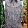 All Saints real leather fringe gilet Image 5