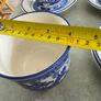 Arklow WILLOW IRELAND Blue and White inc Willow pattern 2 cup and saucers with milk jug set in saucer olso open suger bowl set in saucer 8 pices set 60.00 euro. Image 6