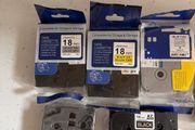 brother 18mm TZ tape various colours 6 cartridges