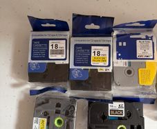 brother 18mm TZ tape various colours 6 cartridges