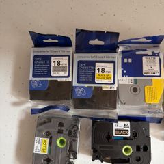 brother 18mm TZ tape various colours 6 cartridges
