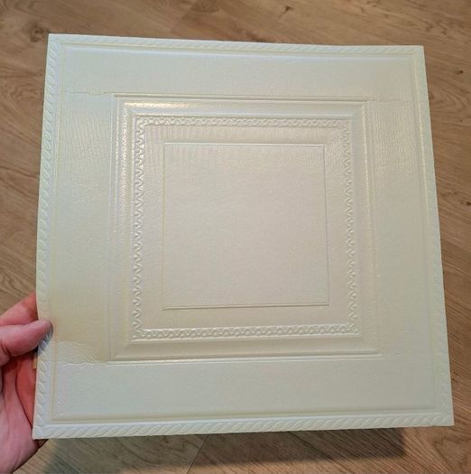 68pcs 3D decorative wall ceiling stickers self-adhesive 34x34cm