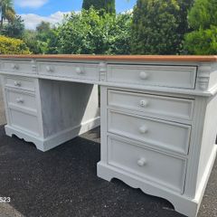 Office Desk white painted wooden top