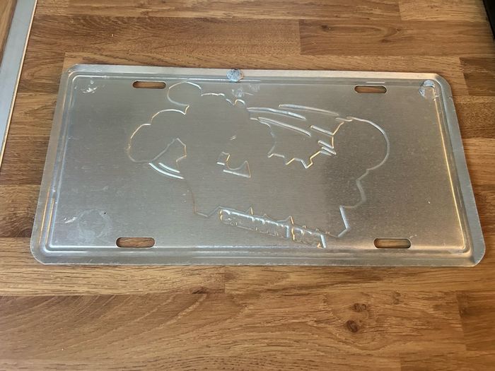 Mickey mouse license plate