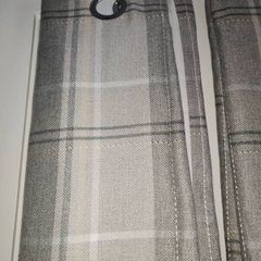 Grey, beige curtains