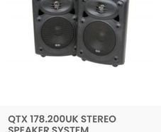 QTX sterio speaker system all info in pictures