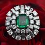 Wonderful 1940/50s Emerald & Diamond Ring 18ct Image 5