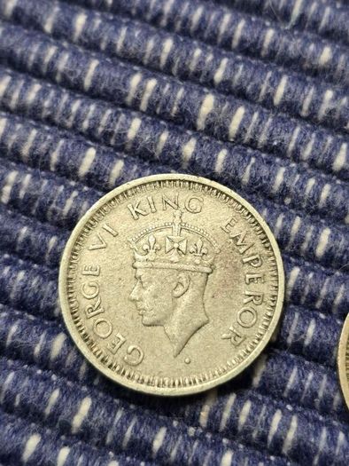Silver 1/4 Rupees India