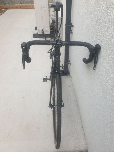 Carbon road race bike.