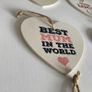 Wooden Hanging Plaque | Heart Shaped Image 6