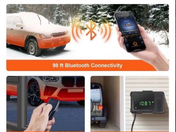 Bluetooth App Control Diesel Air Heater, 12V 5-8KW Diesel Heater with Automatic Altitude Adjustment, Remote Control and LCD, Diesel Parking Heater for RV Trailer Camper Van Boat