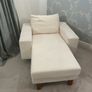 BoConcept Cream Suede Chaise Longue Image 2