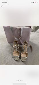 Jimmy Choo Ivette Champagne Sandal