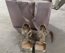 Jimmy Choo Ivette Champagne Sandal