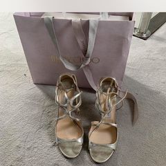 Jimmy Choo Ivette Champagne Sandal