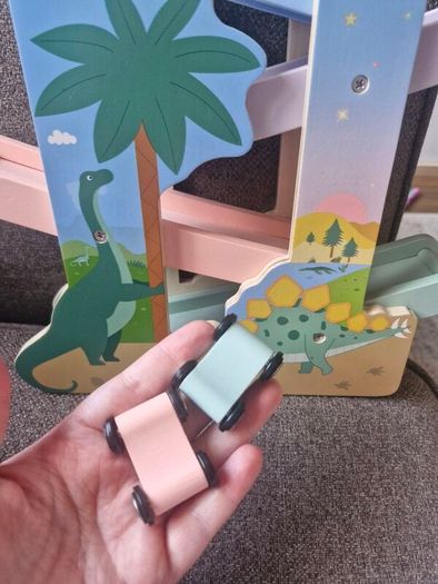 Wooden Dinosaur Rolling Game