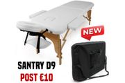Folding Massage Table Beauty Bed Salon Therapy Spa Couch 2 Zone White