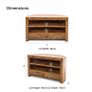 Solid wood TV unit - 2 Drawers - Excellent condition Image 4