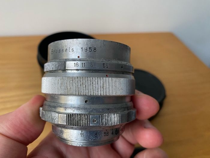 Mir-1 Silver Grand Prix Brussel 2.8/37 wide-angle lens M39 mount SLR Early