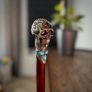 Unique Handmade Walking Stick, Skull with Celtic Knot Handle, Never Used Image 3