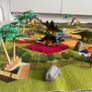 Large dinosaur play may, figures - free postage Image 3