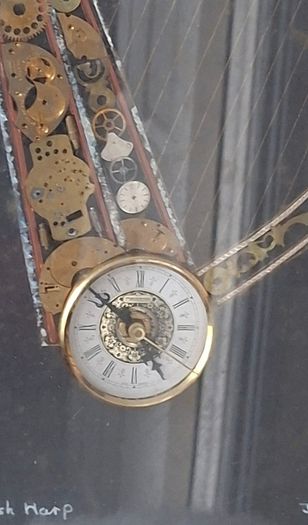 Vintage John Ammon 1918 harp clock