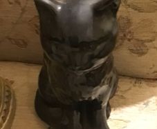 Ceramic Black Cat statue