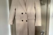 New Topshop tall oversized boucle wool mic double breasted coat