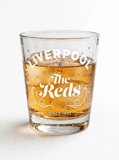 Liverpool "The Reds" Laser-Engraved Whiskey Tumbler